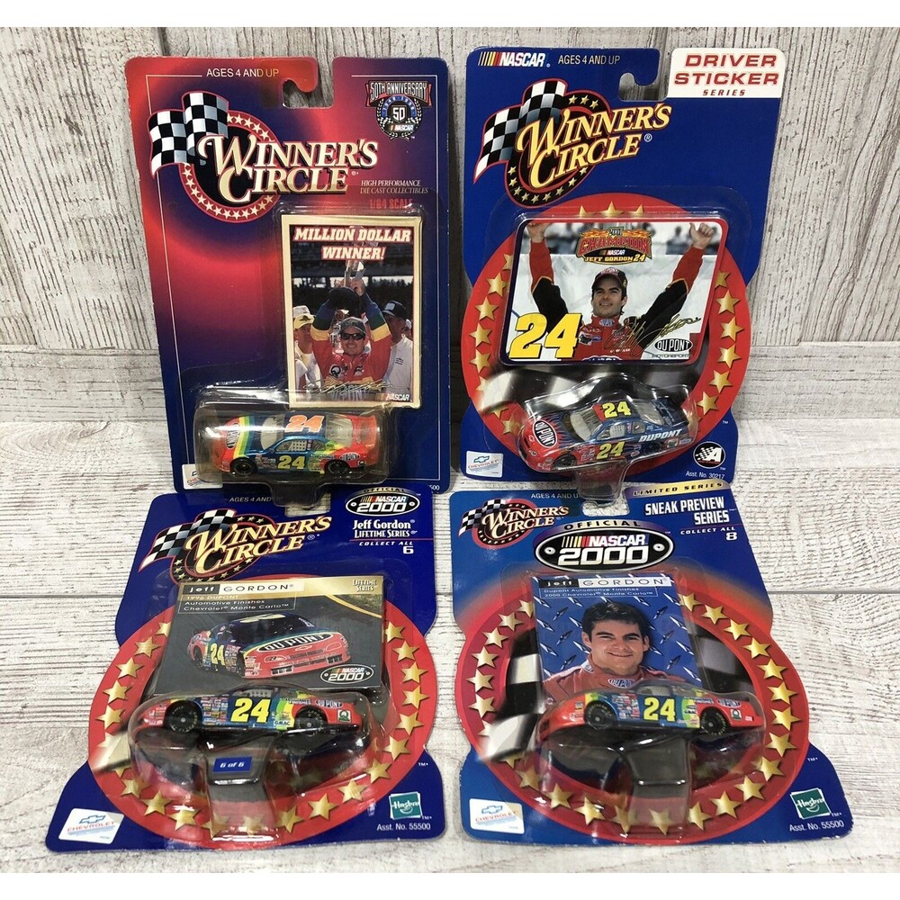 (lot Of 4) 1996, 1998, 2000, 2001 Collection 2001 Champ Dupont #24 Jeff Gordon